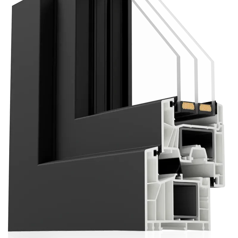 Cross-section of the MSline window